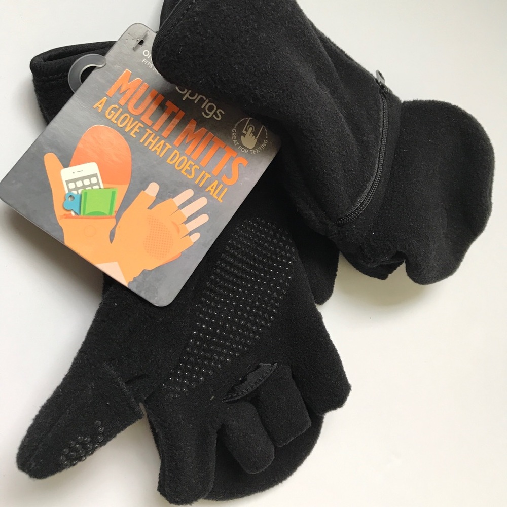 Springs Multi Mitts, Black, One Size, great 4 Text